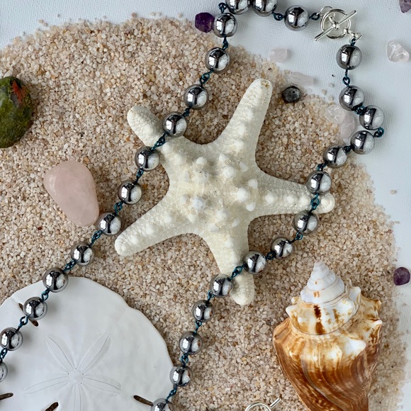 💫Genuine Hematite Beaded Necklace - Picture 6 of 7